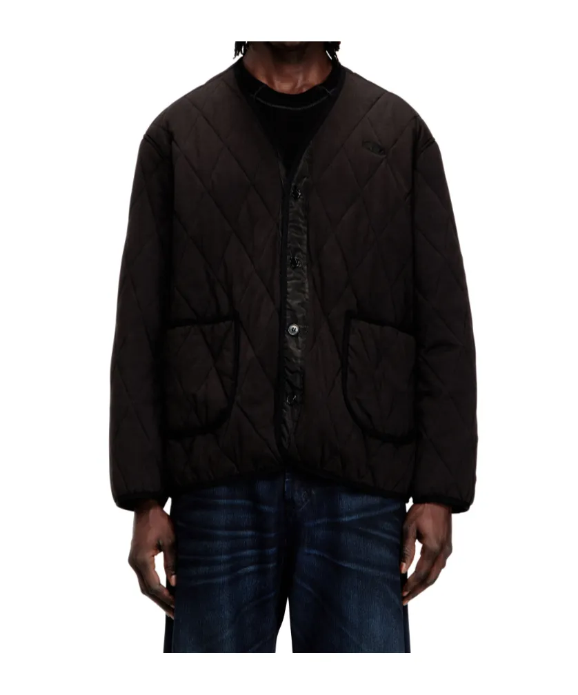 S-Boys Quilted V-Neck Jacket