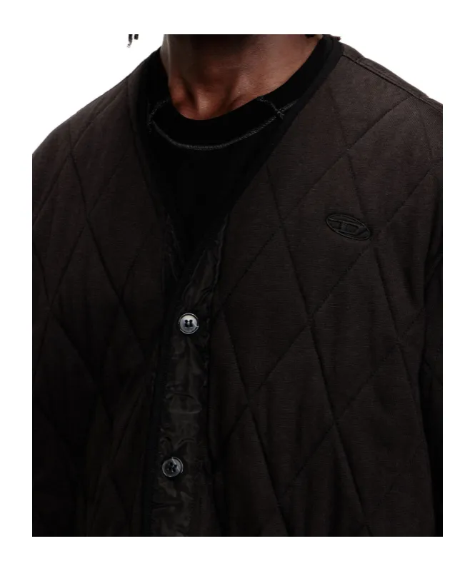 S-Boys Quilted V-Neck Jacket