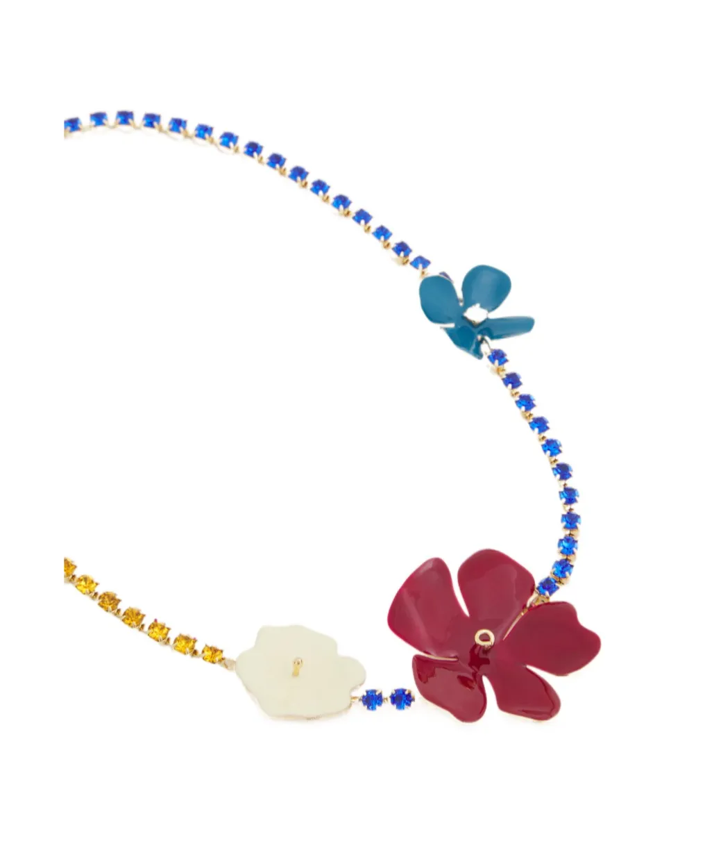 Marni Flower Embellished Necklace