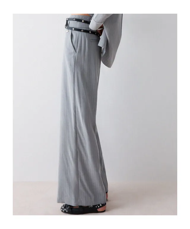 Pinstripe Palazzo Trousers