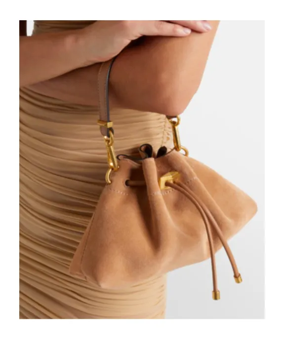 Drawstring Details On One Shoulder