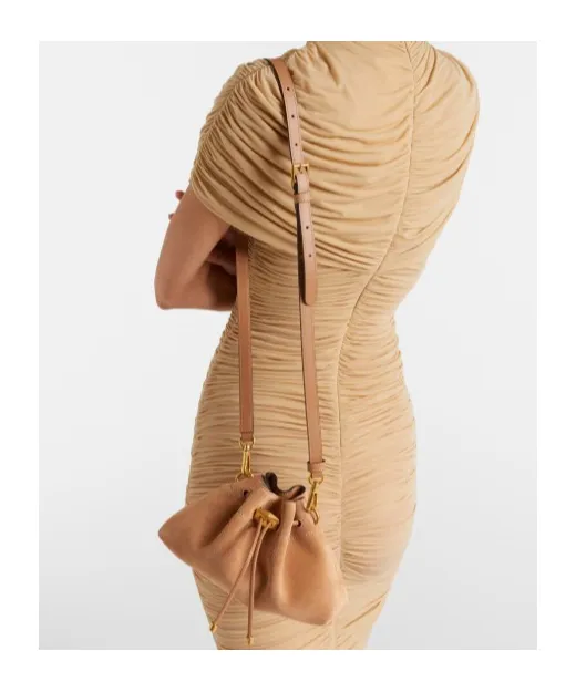 Drawstring Details On One Shoulder