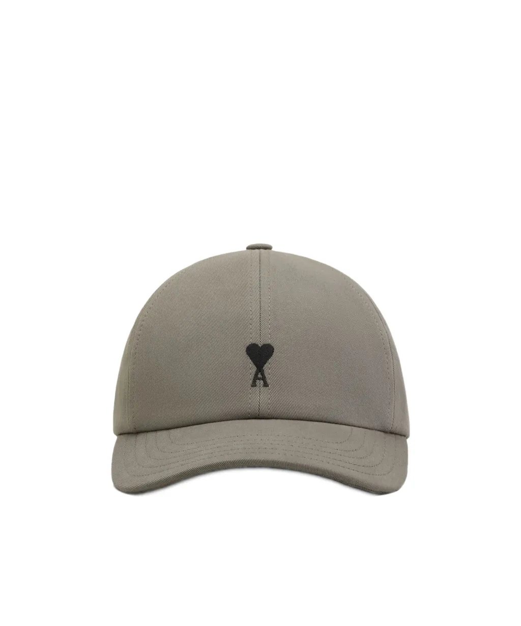 Ami Paris Logo Embroidered Curved Peak Cap