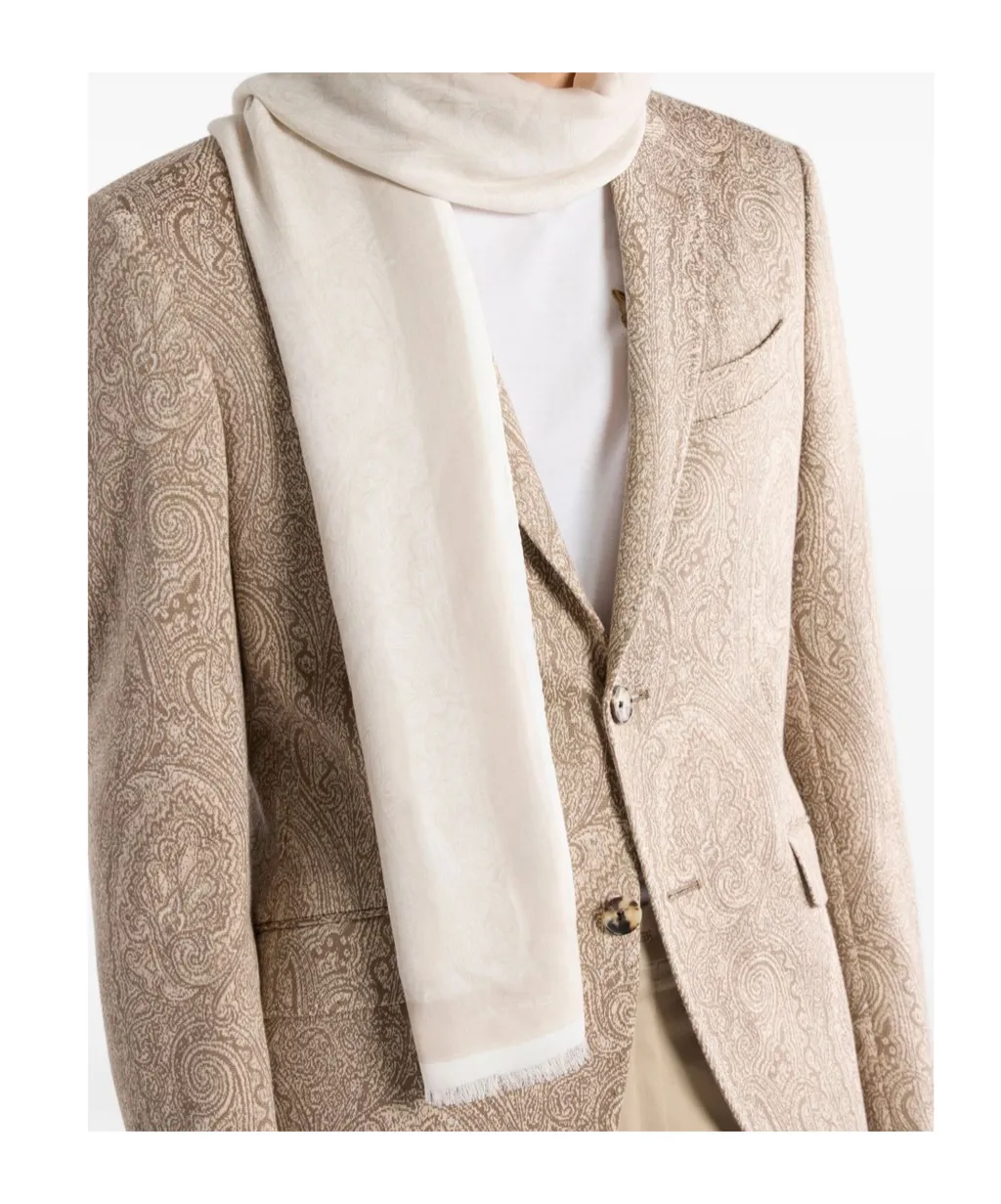 Scarf With Arnica Motif