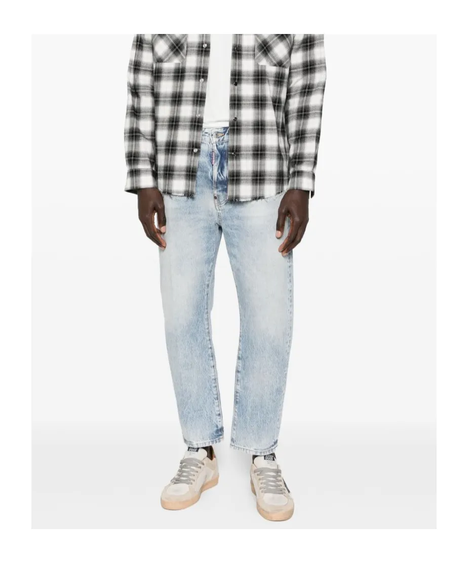 Dsquared2 Straight-Leg Distressed Jeans