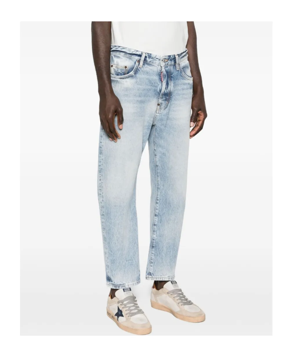 Dsquared2 Straight-Leg Distressed Jeans