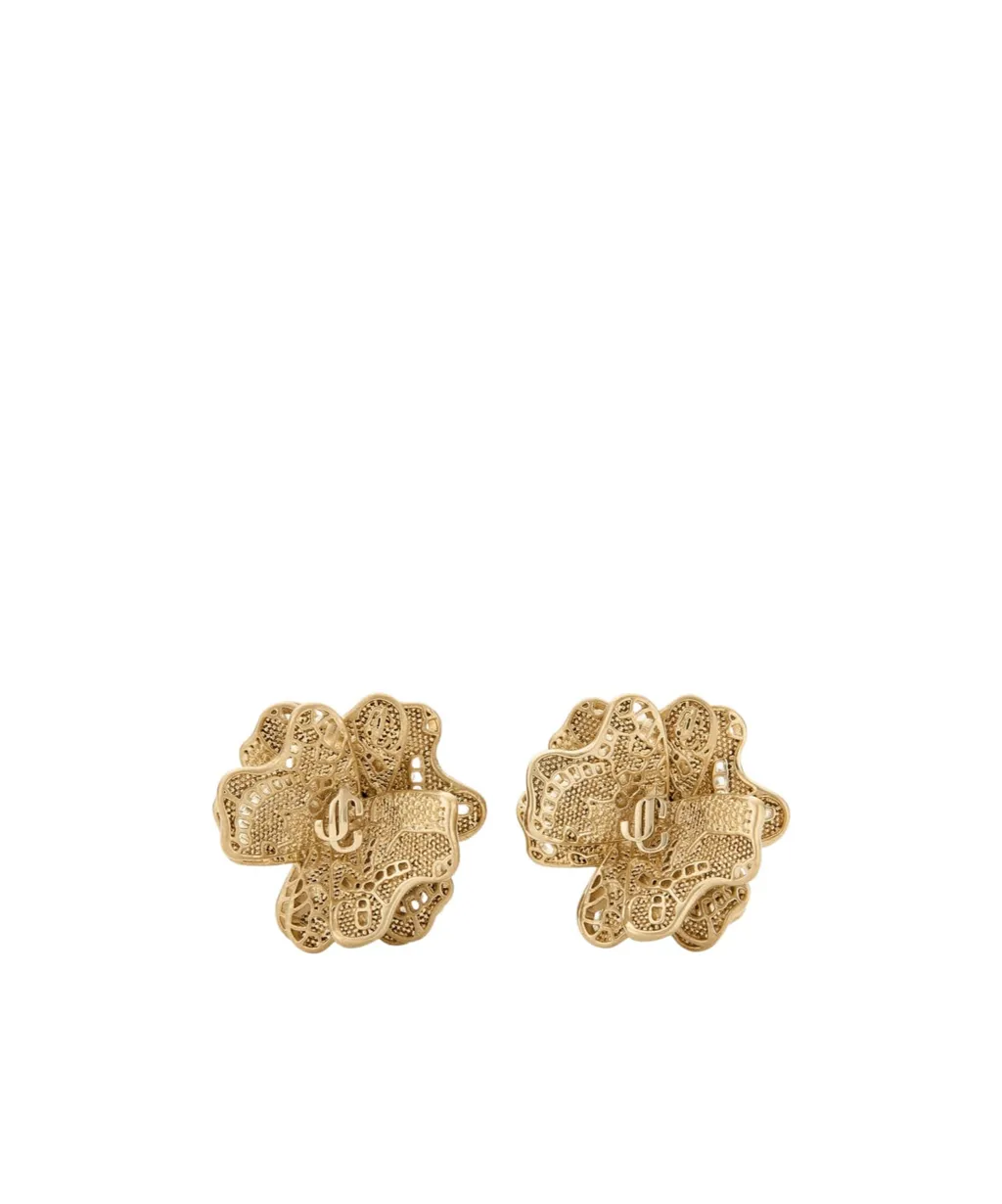 Jimmy Choo Lace Corsage Studs Earrings