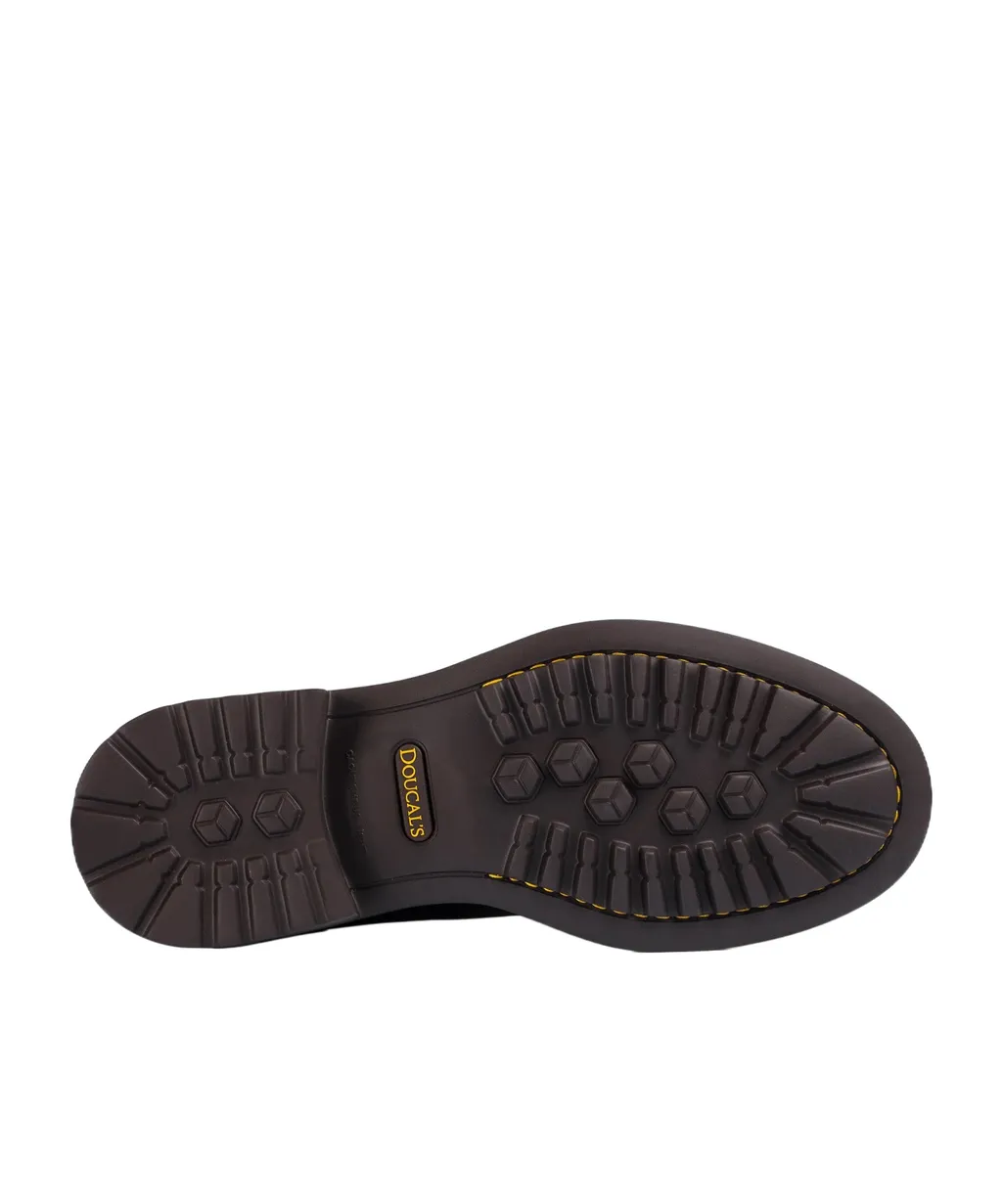 Doucal's Round Toe Lace-Up Shoes