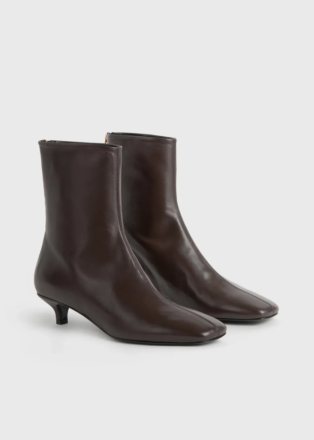 35Mm Nappa Ankle Boots