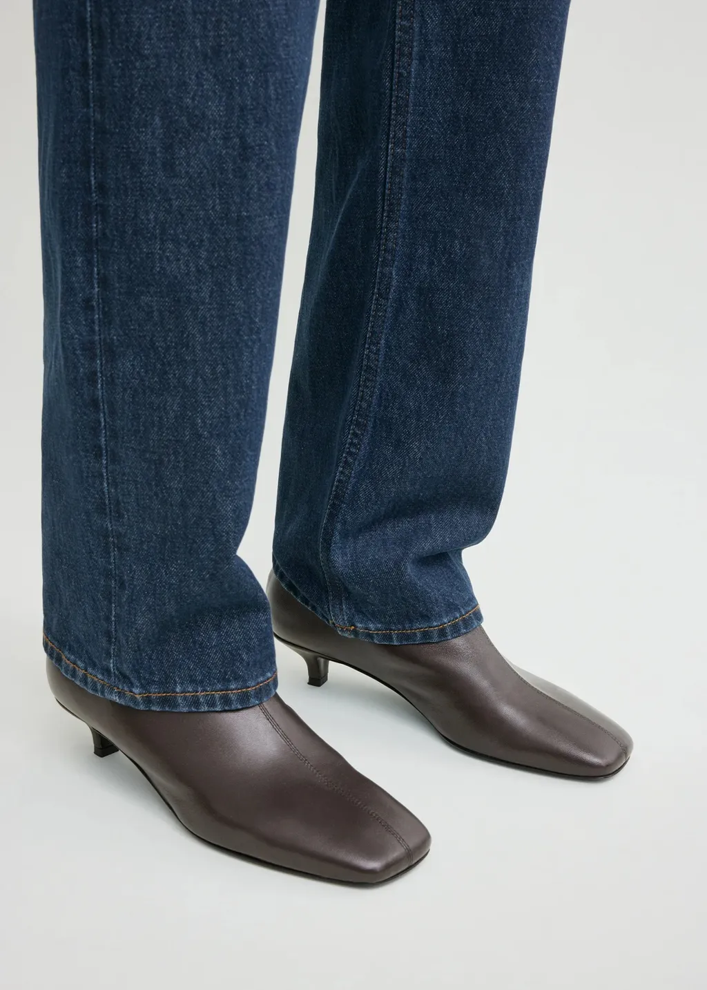 35Mm Nappa Ankle Boots