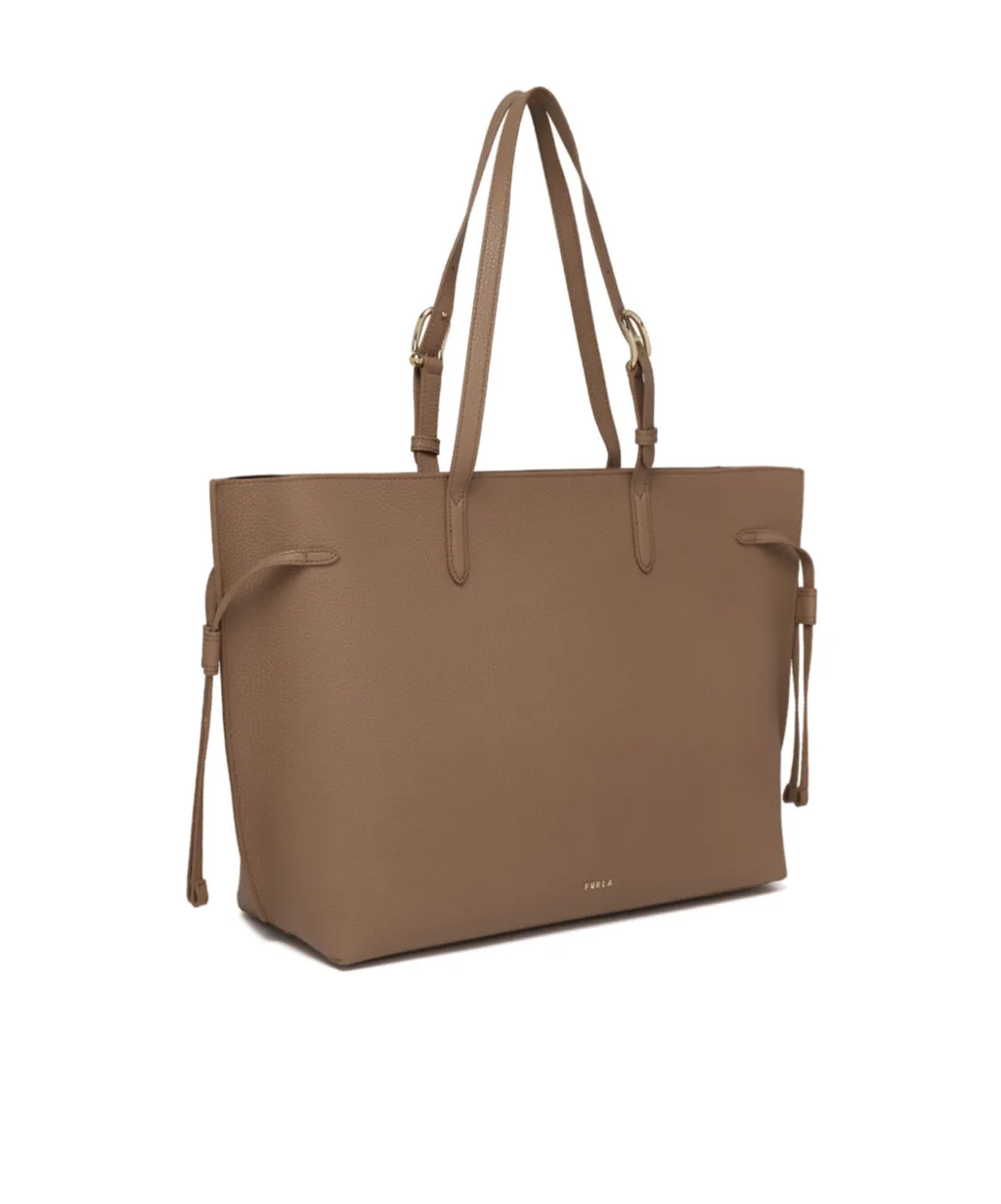 Furla Logo Lettering Drawstring Shoulder Bag
