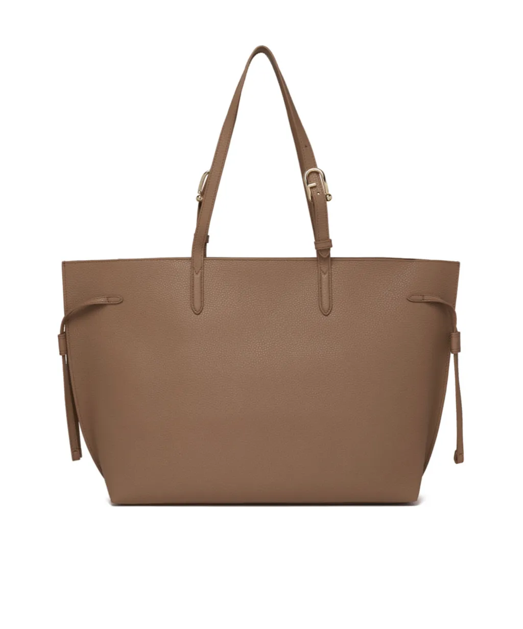 Furla Logo Lettering Drawstring Shoulder Bag