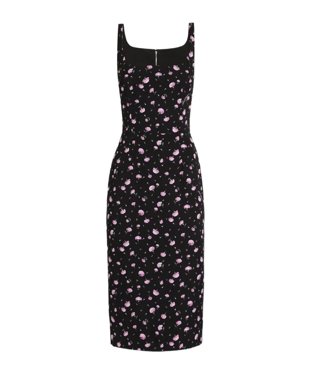 Dolce & Gabbana Carnations-Printed Sheath Dress
