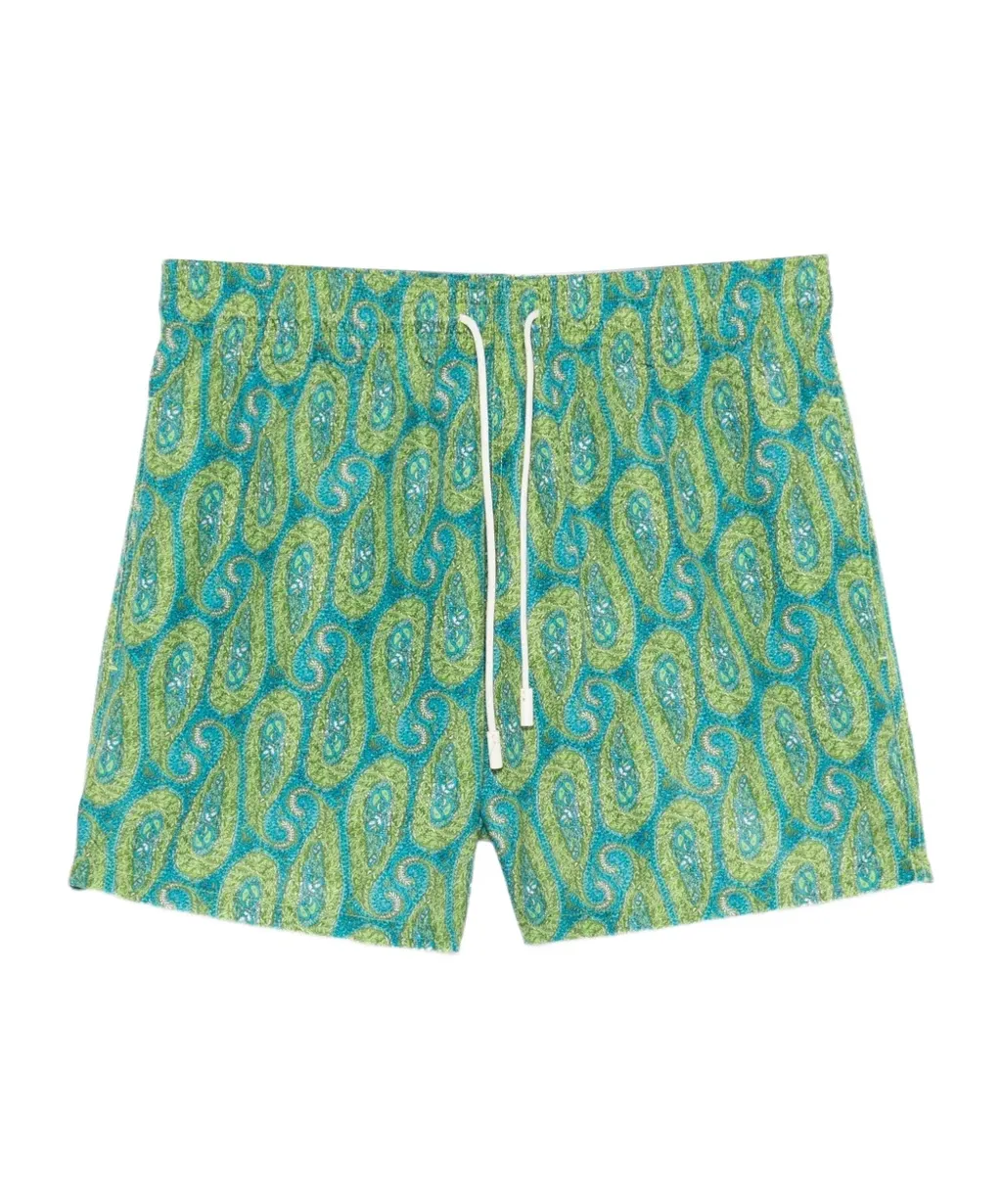 Etro Paisley Printed Drawstring Swim Shorts