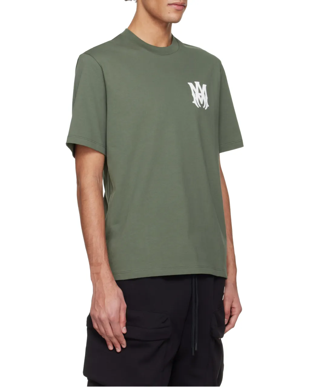 Amiri Ma Logo Printed Crewneck T-Shirt