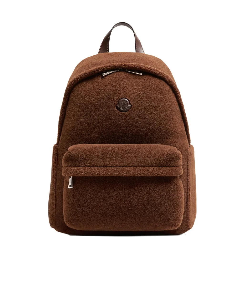 Moncler Logo Patch Zipped Backpack