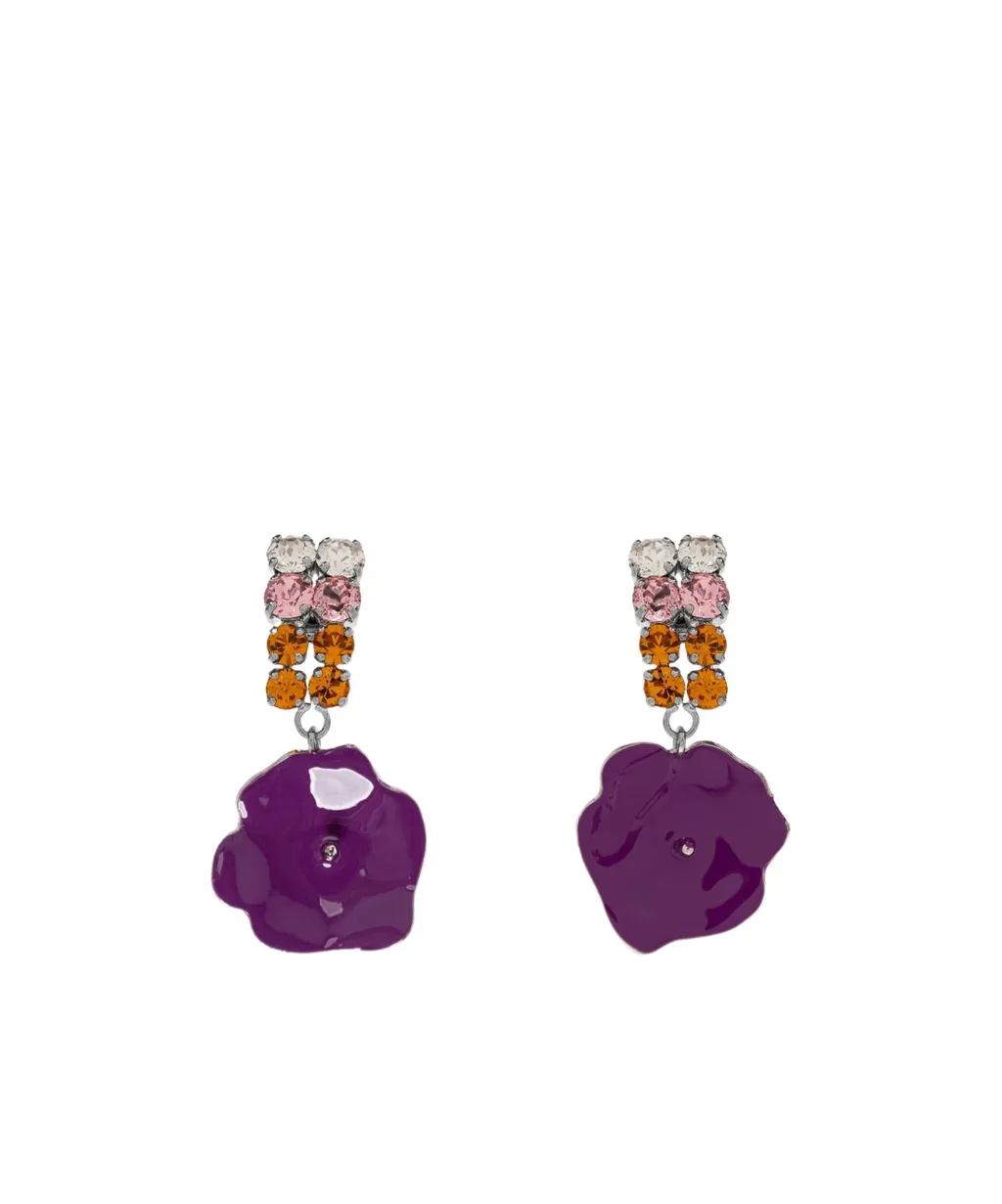 Marni Floral Motif Earrings