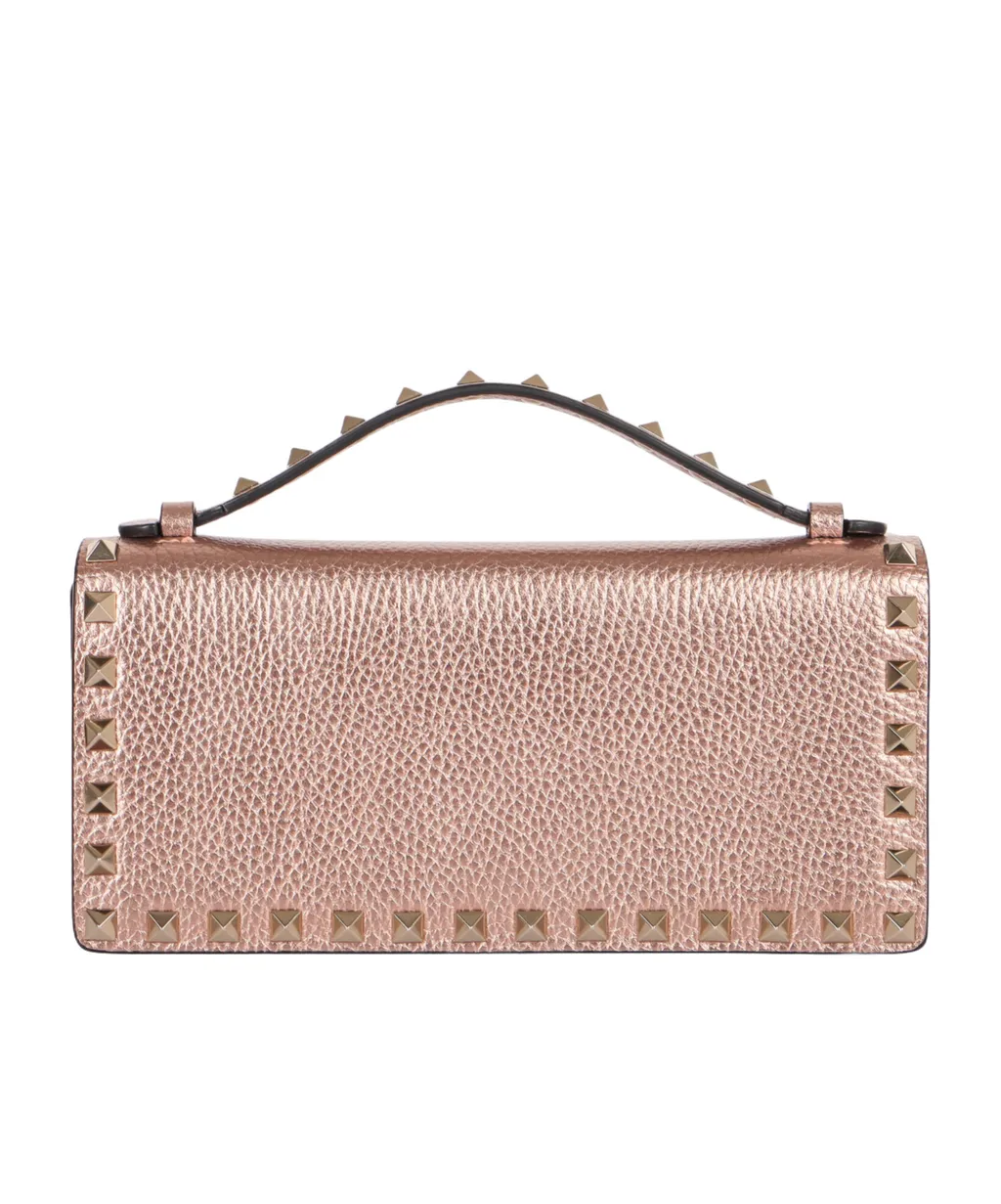 Valentino Garavani Rockstud Foldover Top Small Tote Bag