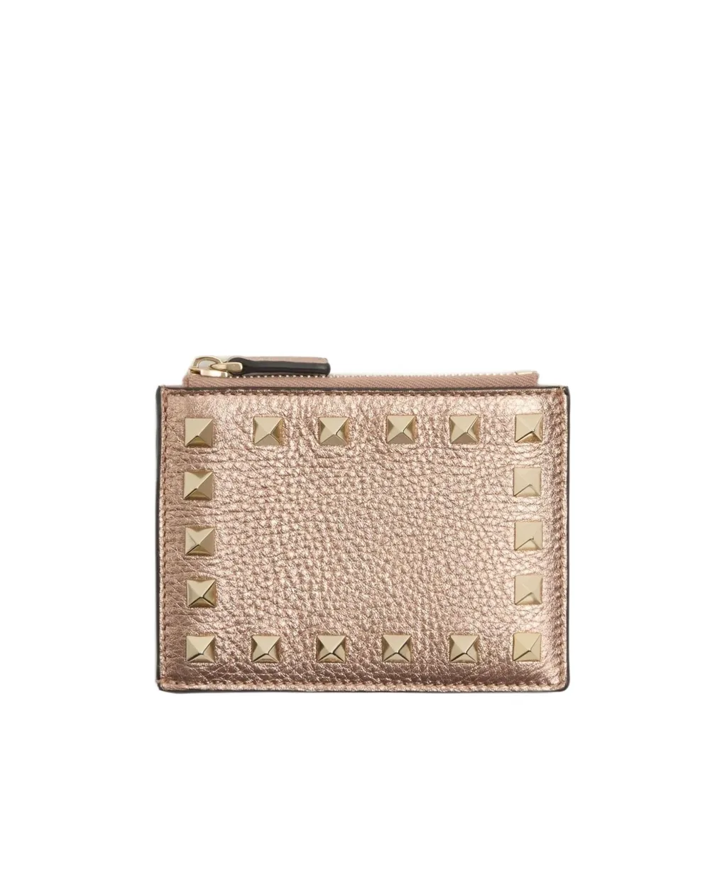 Rockstud Grainy Card Holder