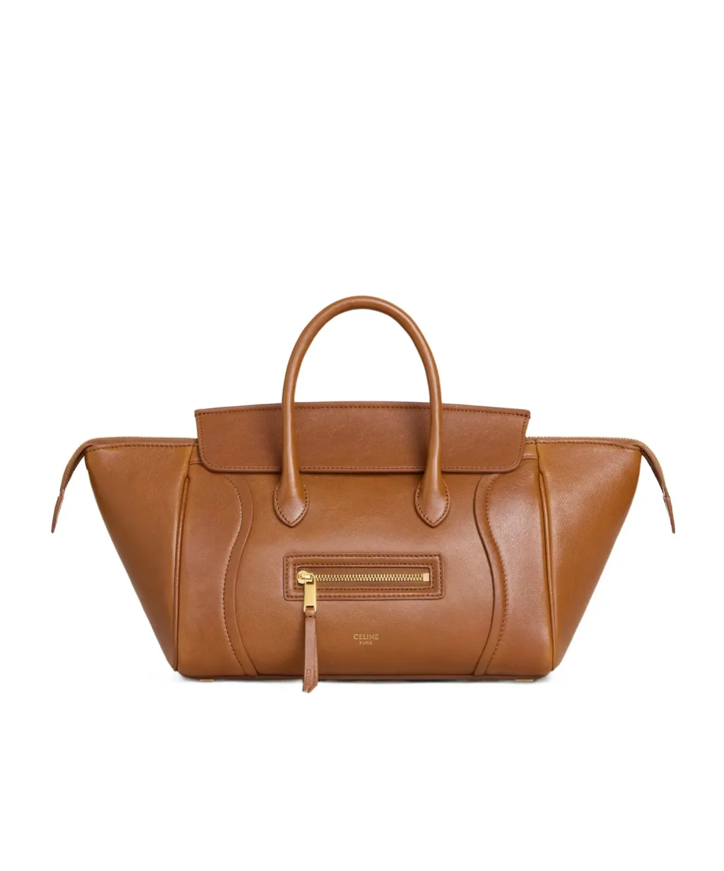Small New Luggage In Supple Shiny Lambskin