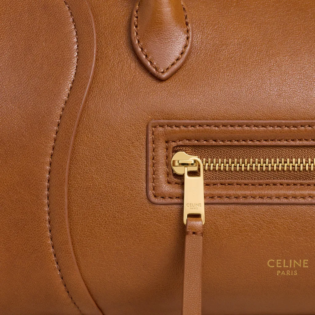 Small New Luggage In Supple Shiny Lambskin