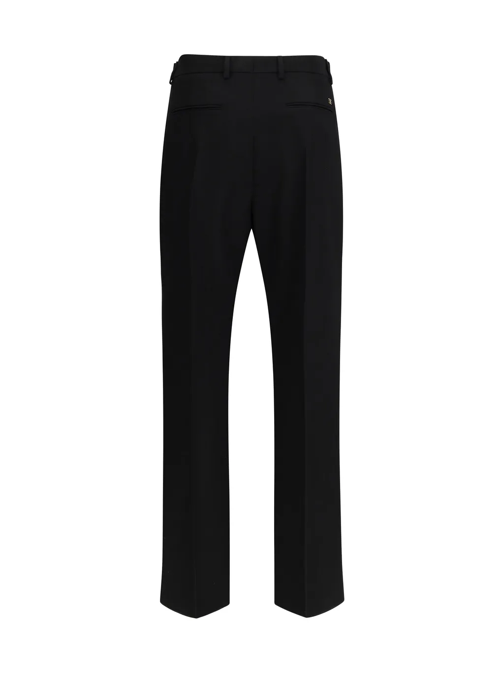 Valentino Logo Plaque Straight Leg Pants