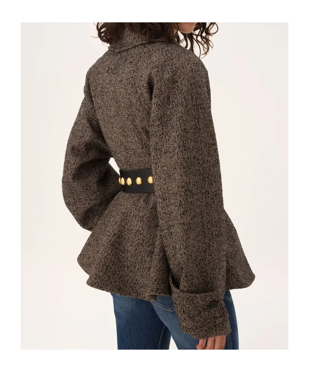 Chlo Double-Breasted Short Riding Coat