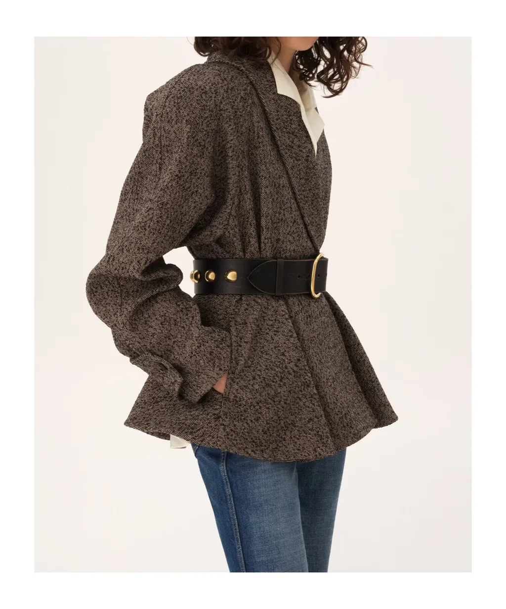 Chlo Double-Breasted Short Riding Coat