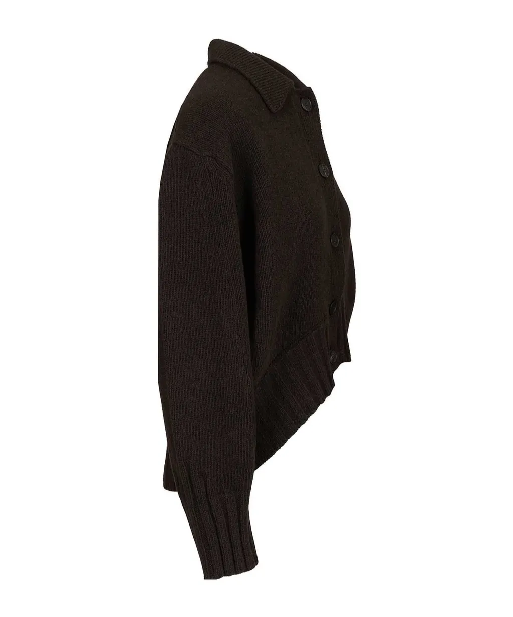 The Attico Ribbed Knit Cardigan