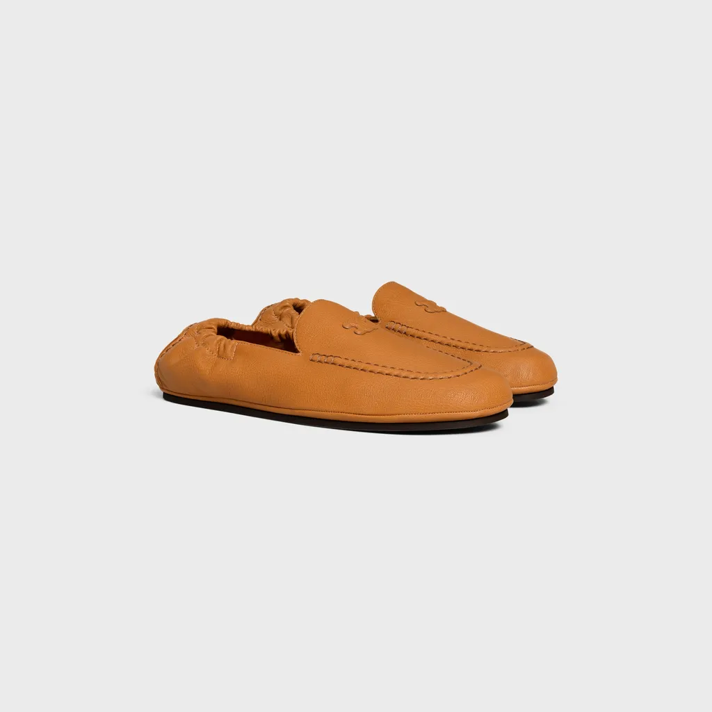Celine Adam Loafer With Triomphe In Goatskin