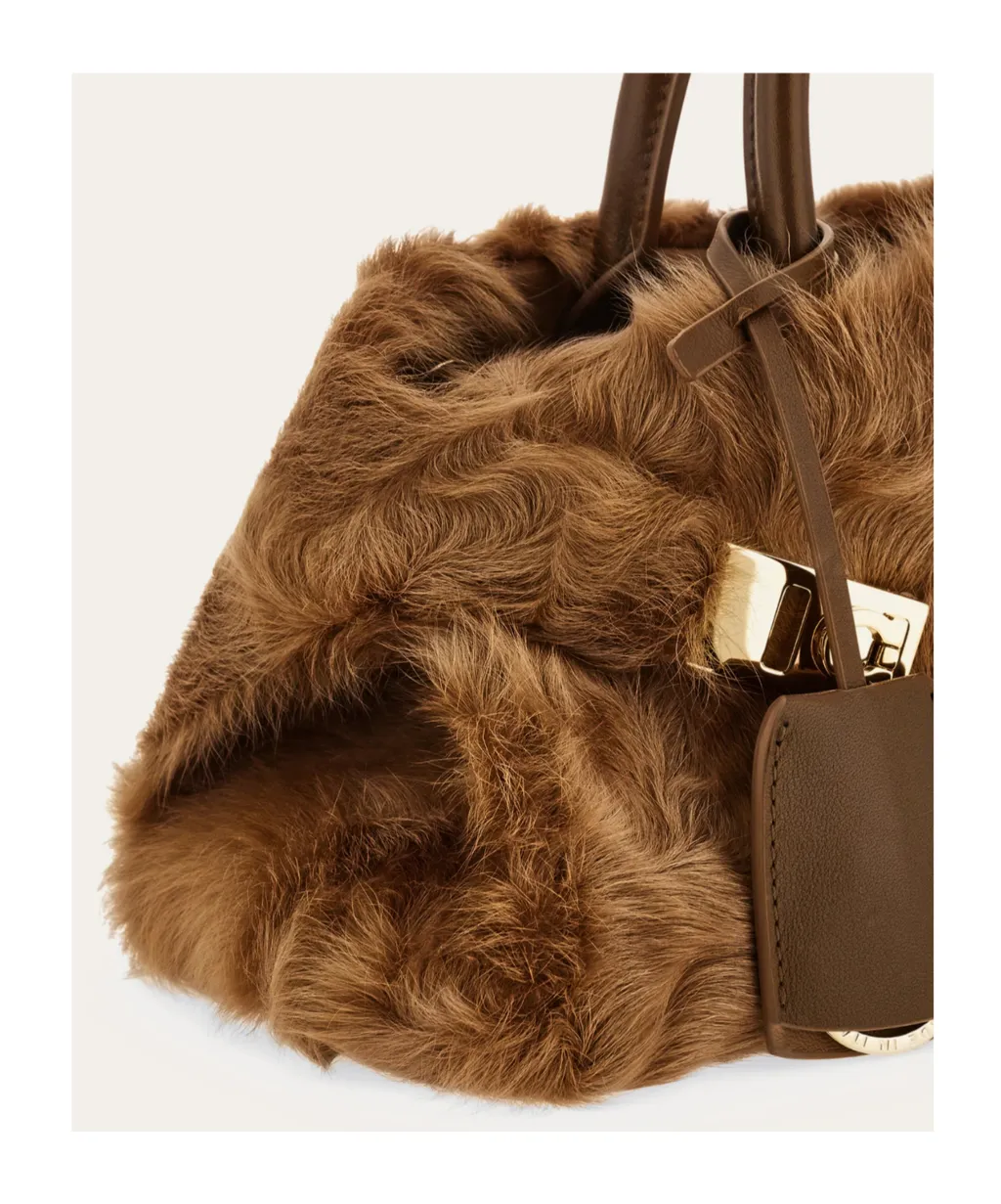 Ferragamo Buckle Top Handle Handbag