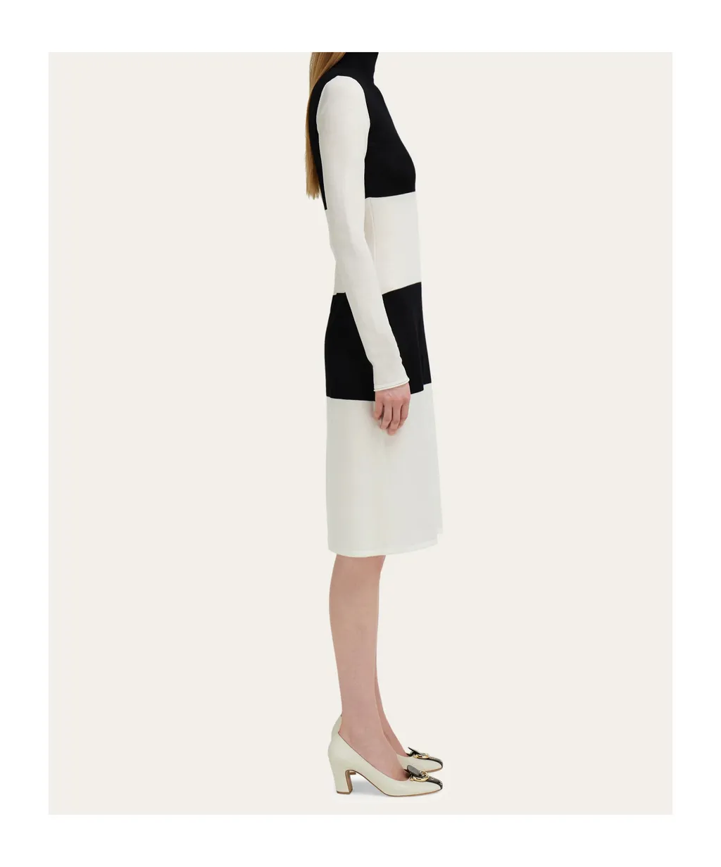 Contrast Color Dress