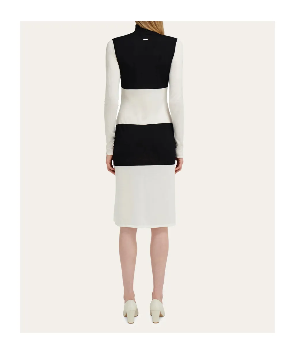 Contrast Color Dress