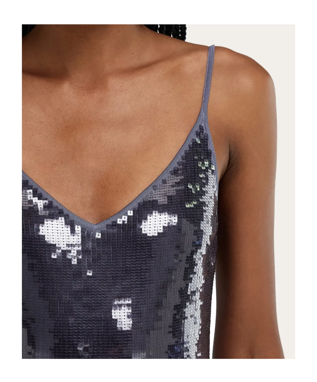 Ferragamo Sleeveless Sequin Top