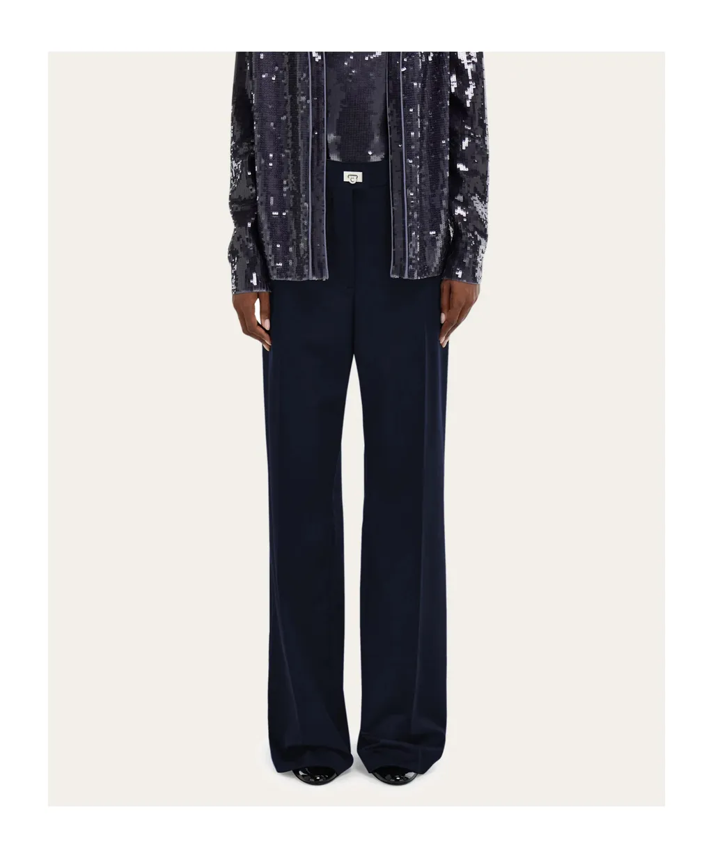 Cashmere Blend Tailored Trouser