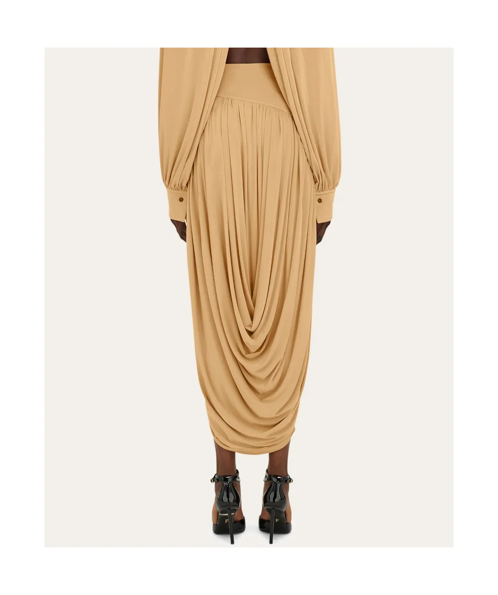 Skirt With Basque Detail