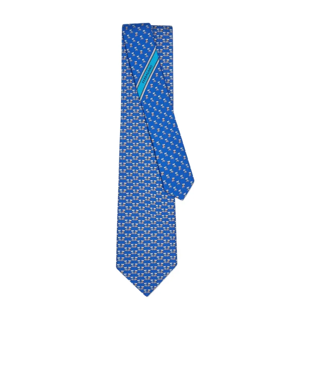 Ferragamo Terrier Printed Tie