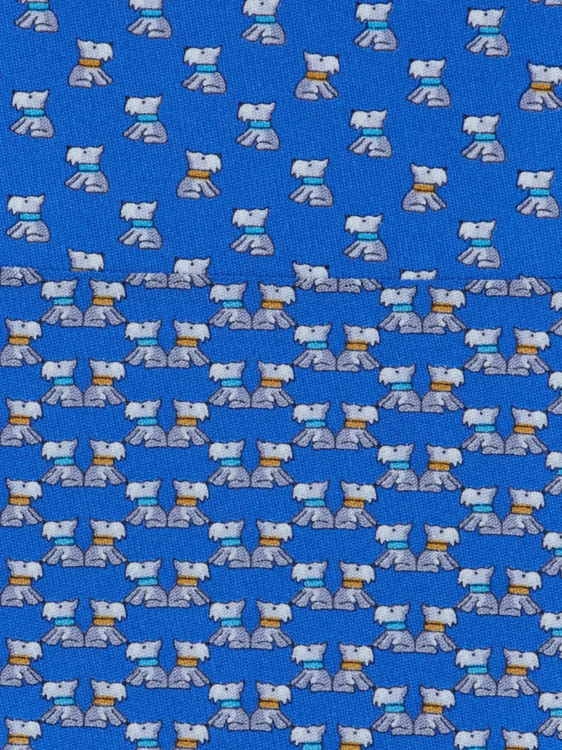 Ferragamo Terrier Printed Tie