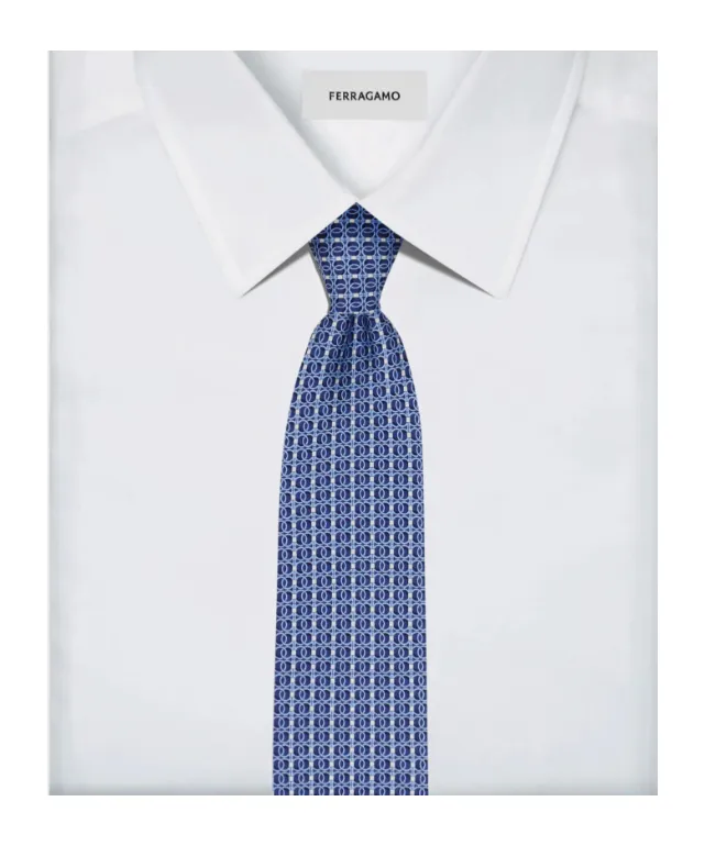 Ferragamo Geometric Pattern Tie