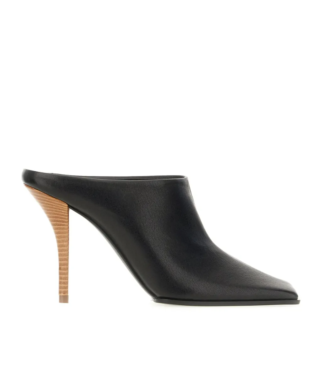 Square-Toe High-Heeled Sandals