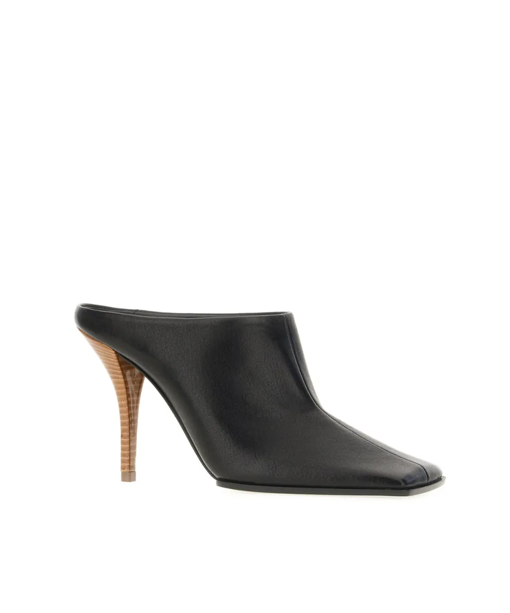 Square-Toe High-Heeled Sandals