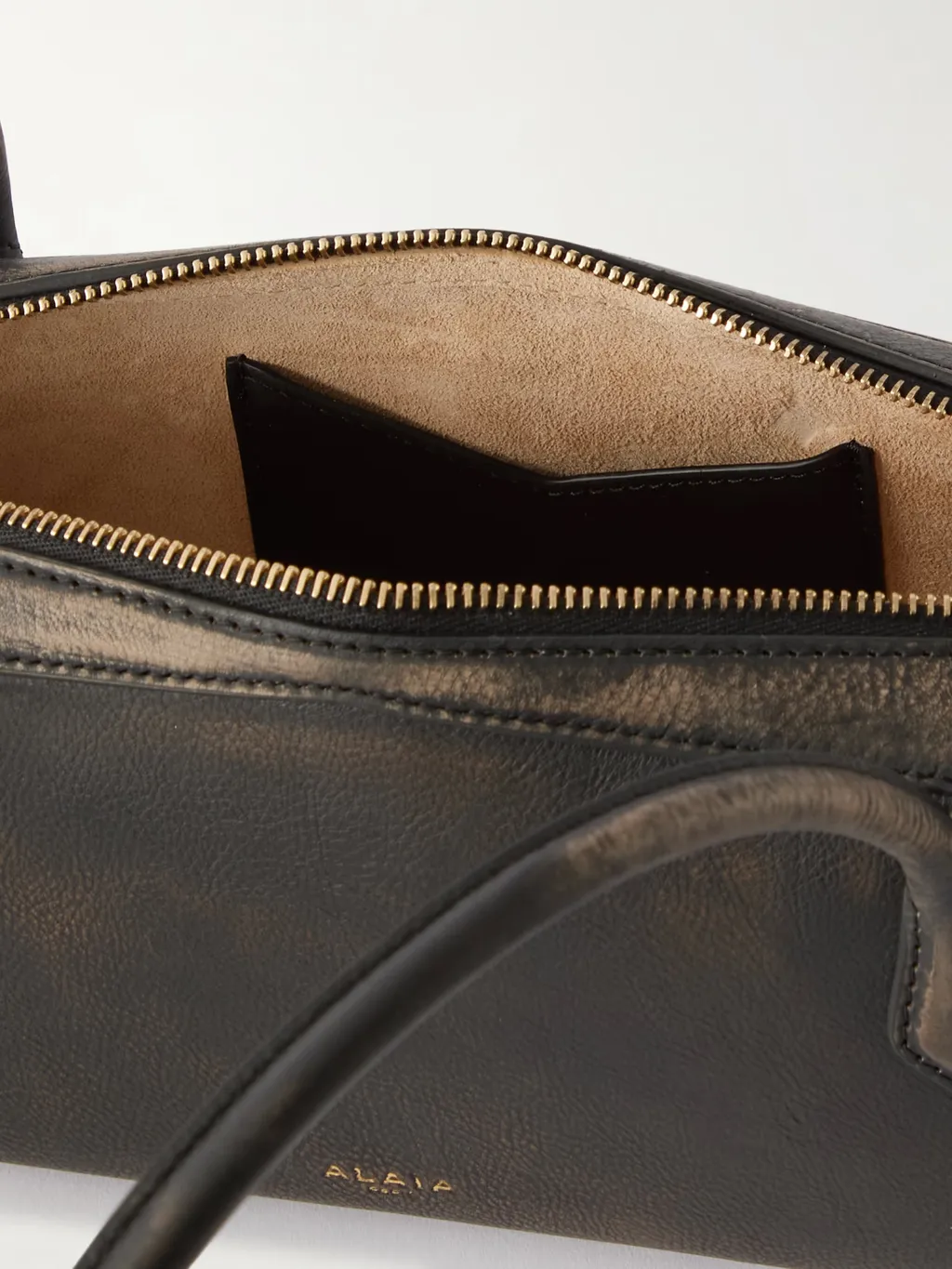 Le Teckel Medium Textured Leather Shoulder Bag
