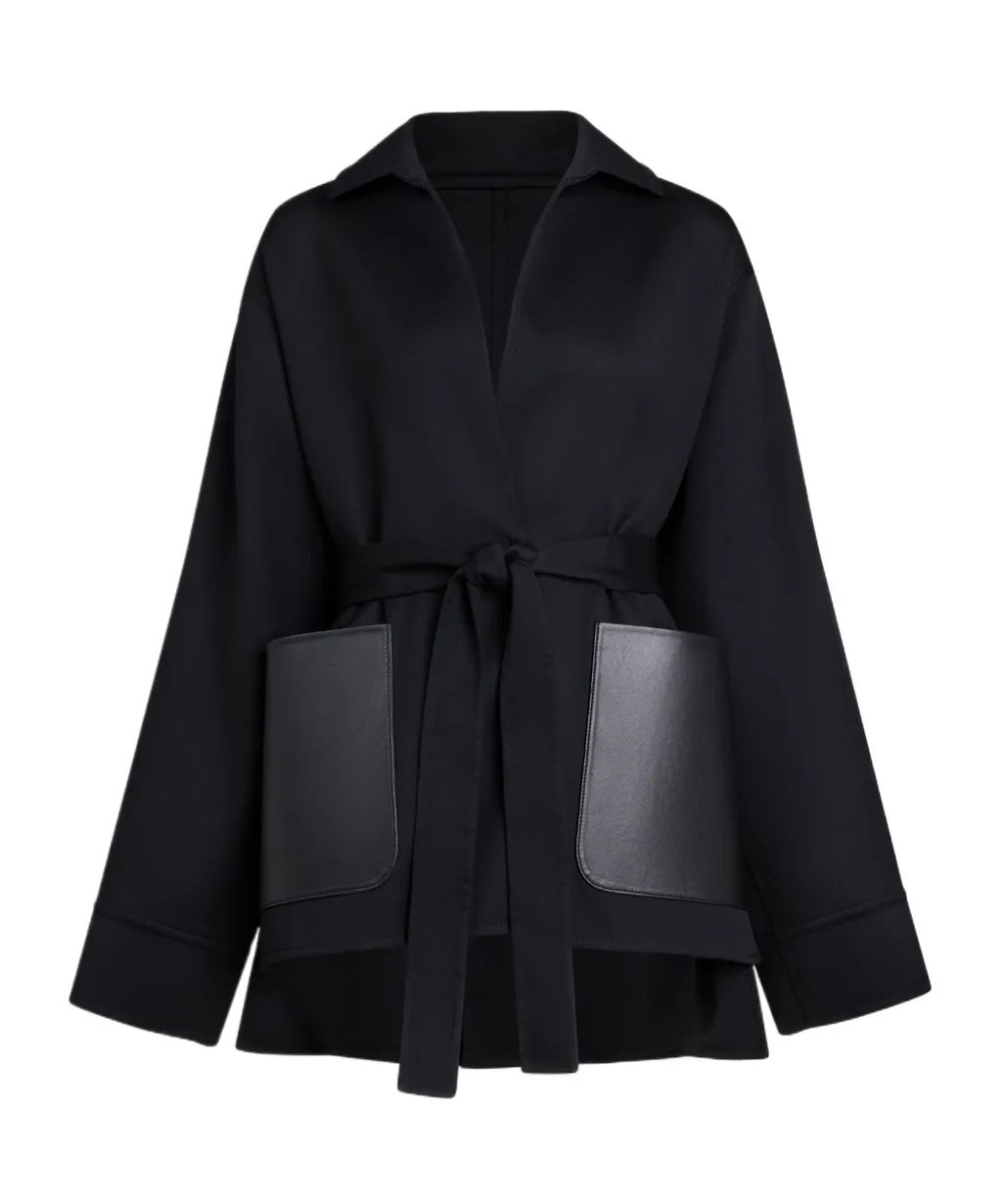 Wrap Tailored Wool Jacket