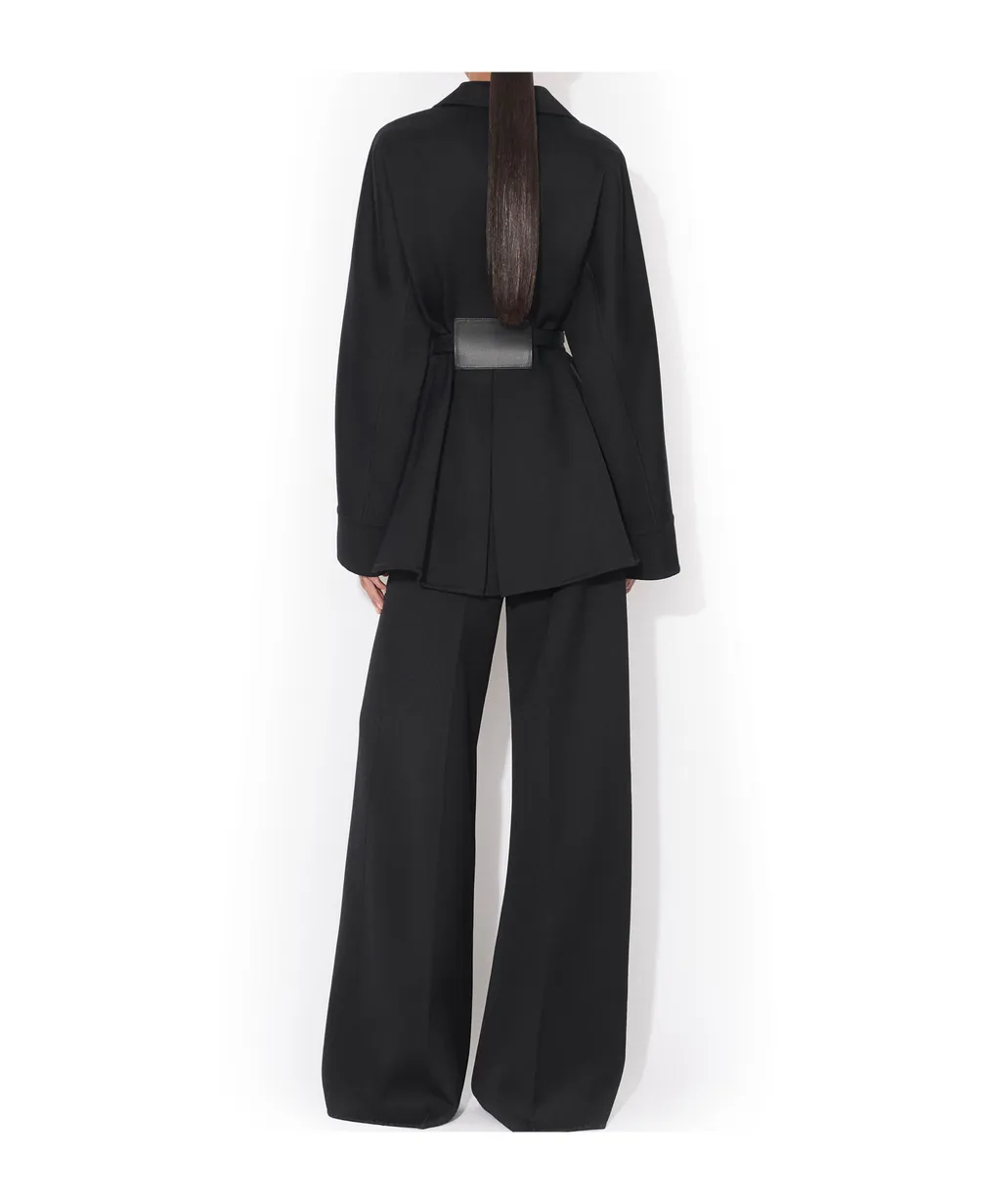 Wrap Tailored Wool Jacket
