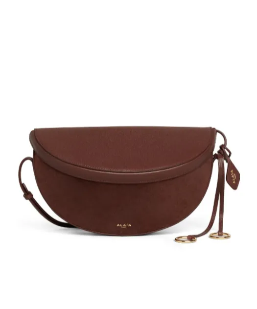 Hip East West Bi-Material Bag In Leather