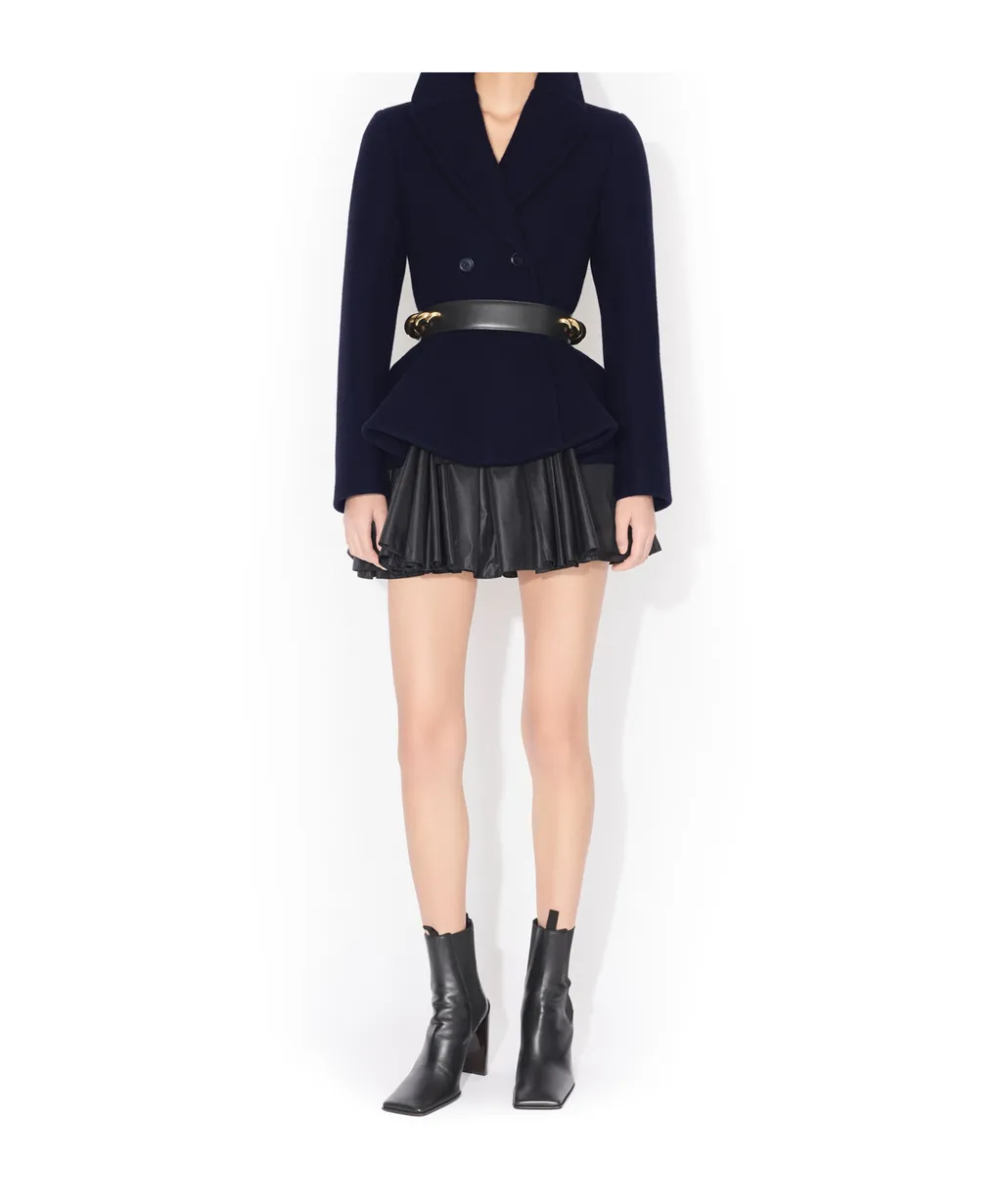 Peplum Wool Caban
