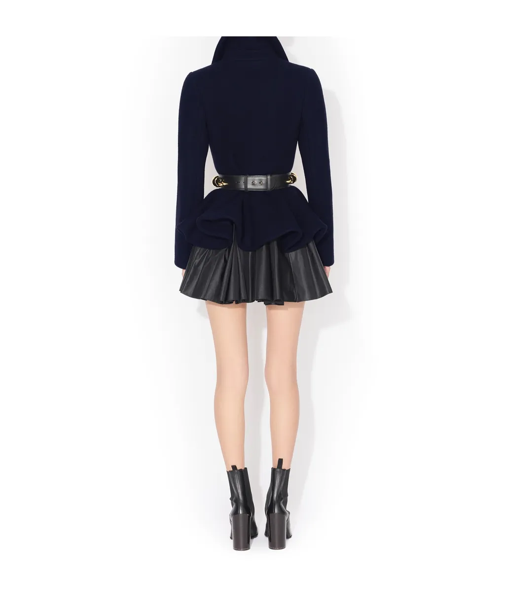 Peplum Wool Caban