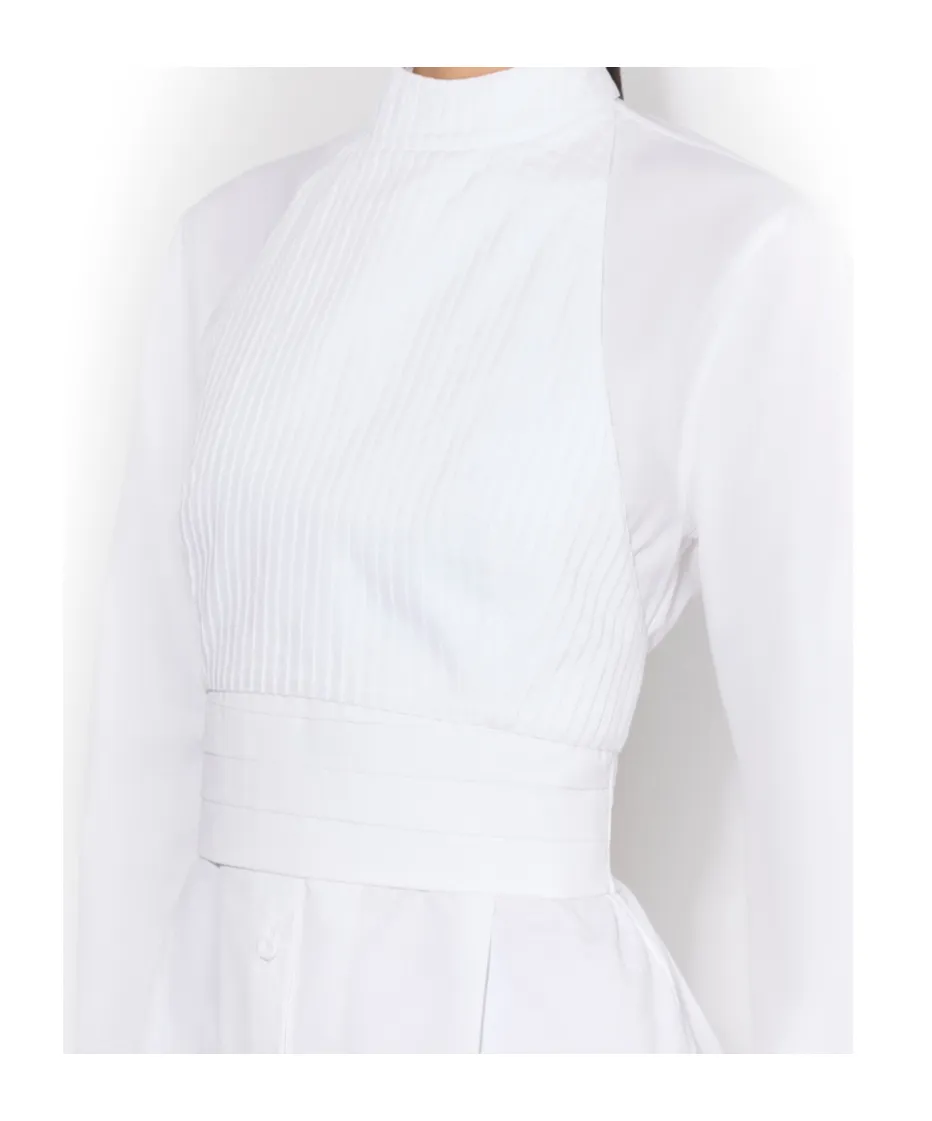 Wrap Cotton Poplin Dress