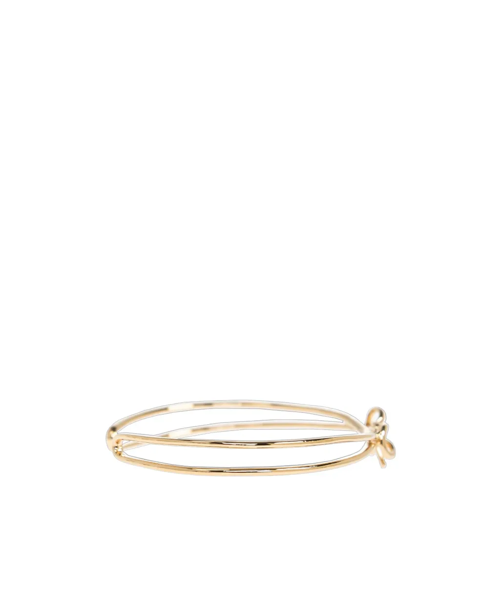 Ferragamo Logo Engraved Bow Bracelet