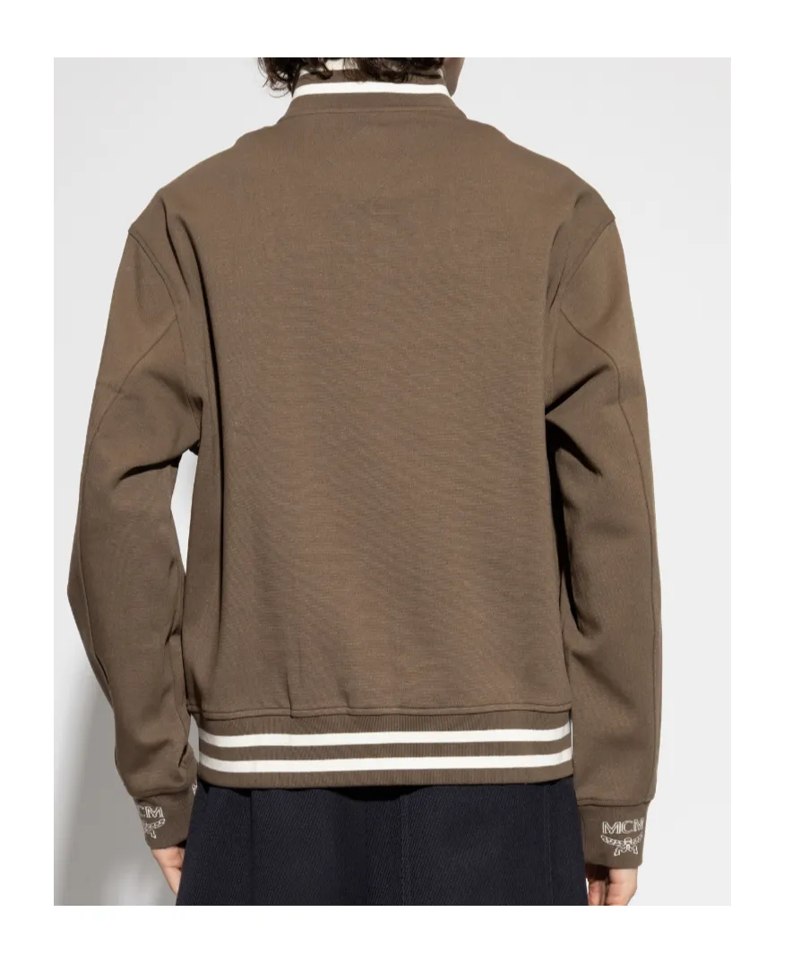 Long-Sleeved Zippered Sweatshirt